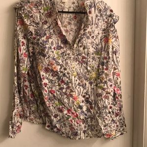 Floral print blouse